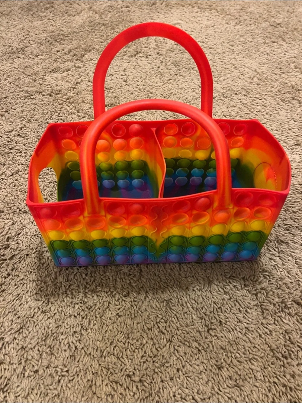 Tonies Carrying Case Rainbow Pop It Storage Bag Organizer for Toniebox